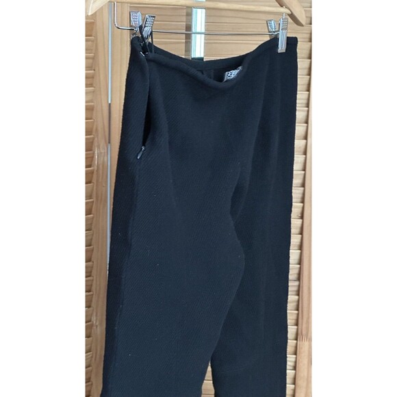 Gianni Versace Women's Black Wool Pull On Flare Pants Size 29 x 30 - Picture 8 of 11